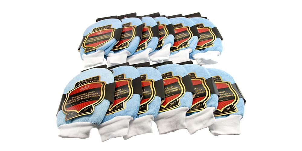 DI Microfiber Car Wash Mitt BULK 12x - Detailed Image