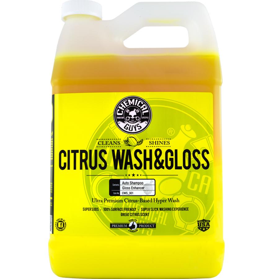 Chemical Guys Citrus Wash & Gloss Concentrated Car Wash (1 Gal), Size: 128 oz, Yellow