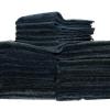 The Rag Company Creature Edgeless 420 Towel Black 16" x 16" BULK 25x