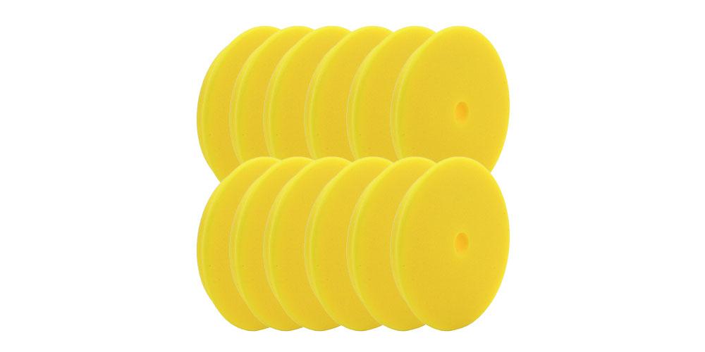 Rupes DA Fine Foam Pad 6" Yellow BULK 12x