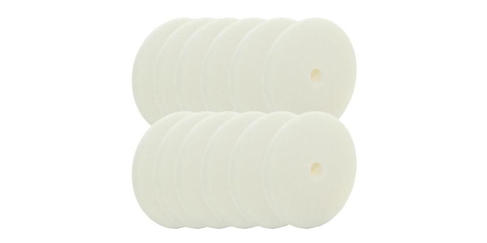 Rupes DA Ultra Fine Foam Pad 6" White BULK 12x