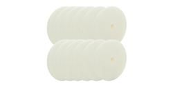 DA Ultra Fine Foam Pad 6" White BULK 12x