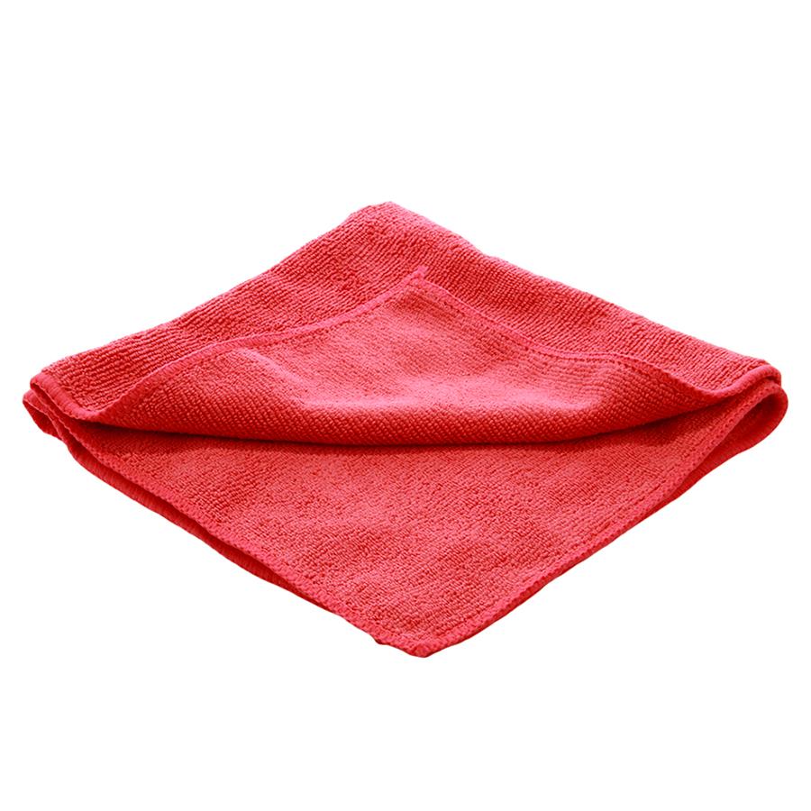 DI Microfiber All Purpose Towel Red 16" x 16" Detailed Image