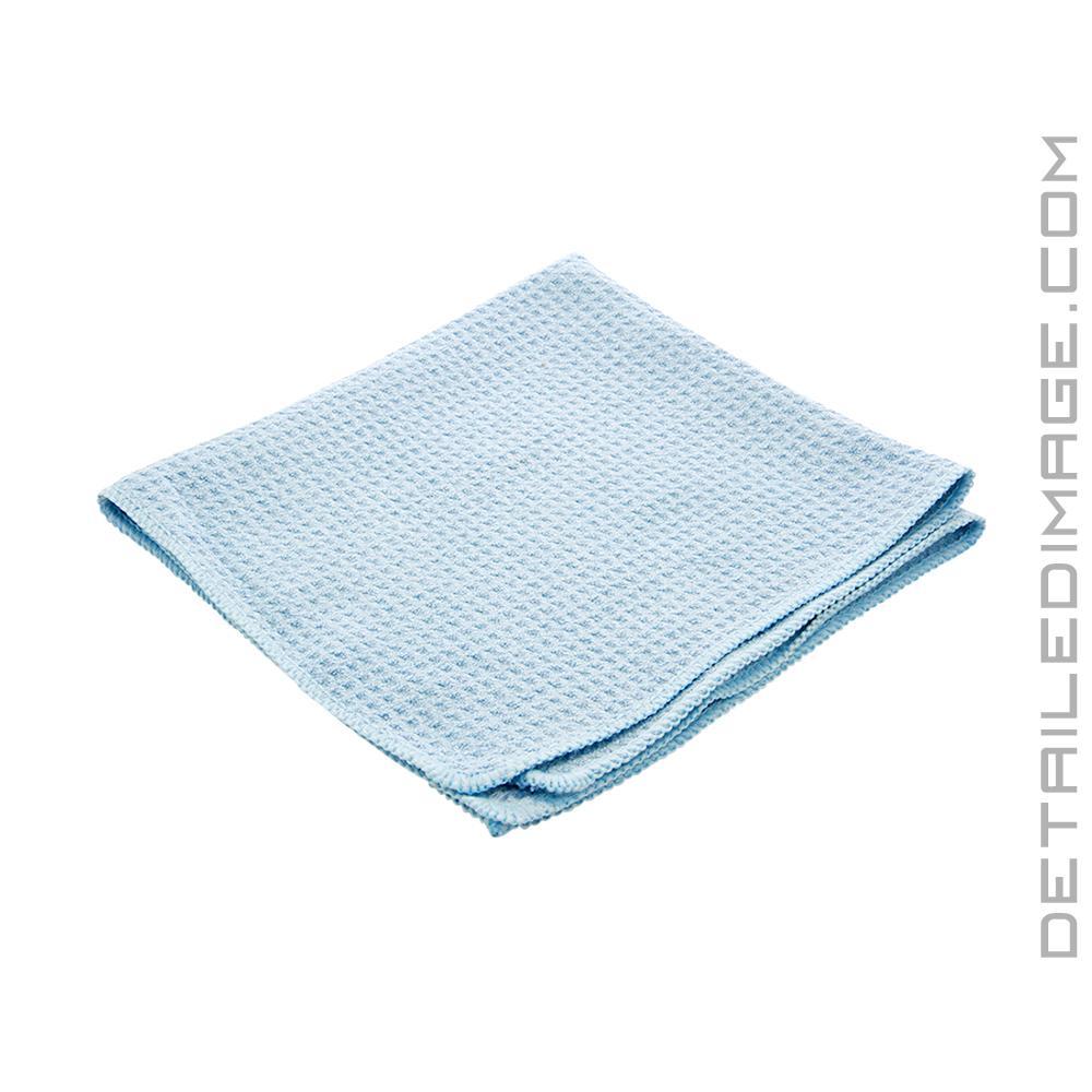 DI Microfiber Waffle Weave Glass Cleaning Towel Light Blue - 16 x