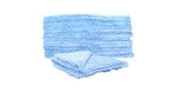 Double Thick Edgeless Towel 16" x 16" Blue BULK 24x