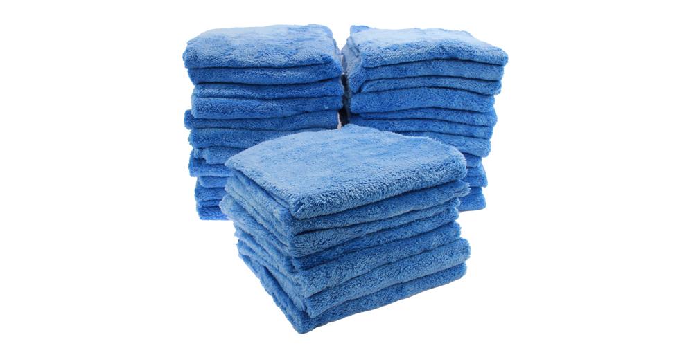 The Rag Company Eagle Edgeless 500 Towel Blue 16" x 16" BULK 48x