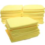 The Rag Company Edgeless 300 Microfiber Yellow 16" x 16" BULK 50x