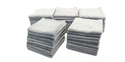 Elite Edgeless Microfiber Towel Gray - 16" x 16" BULK 50x