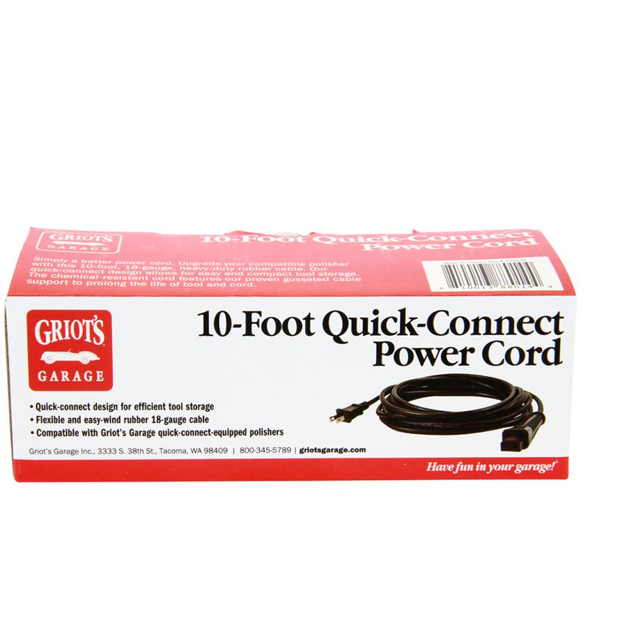 Griot's Garage Quick Connect Power Cord 10' Detailed Image