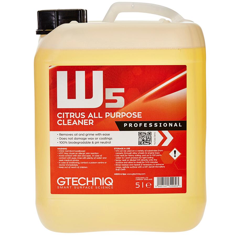 Gtechniq W5 Citrus All Purpose Cleaner 5 L Free Shipping Available