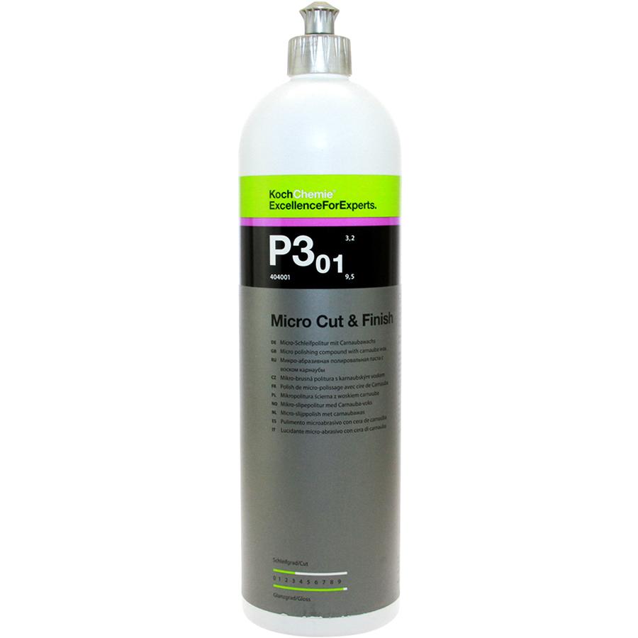 KOCH CHEMIE Micro Cut & Finish P3.01 - Polish Haute Brillance Avec Cire - 1000ml - Pour Voiture & Motos