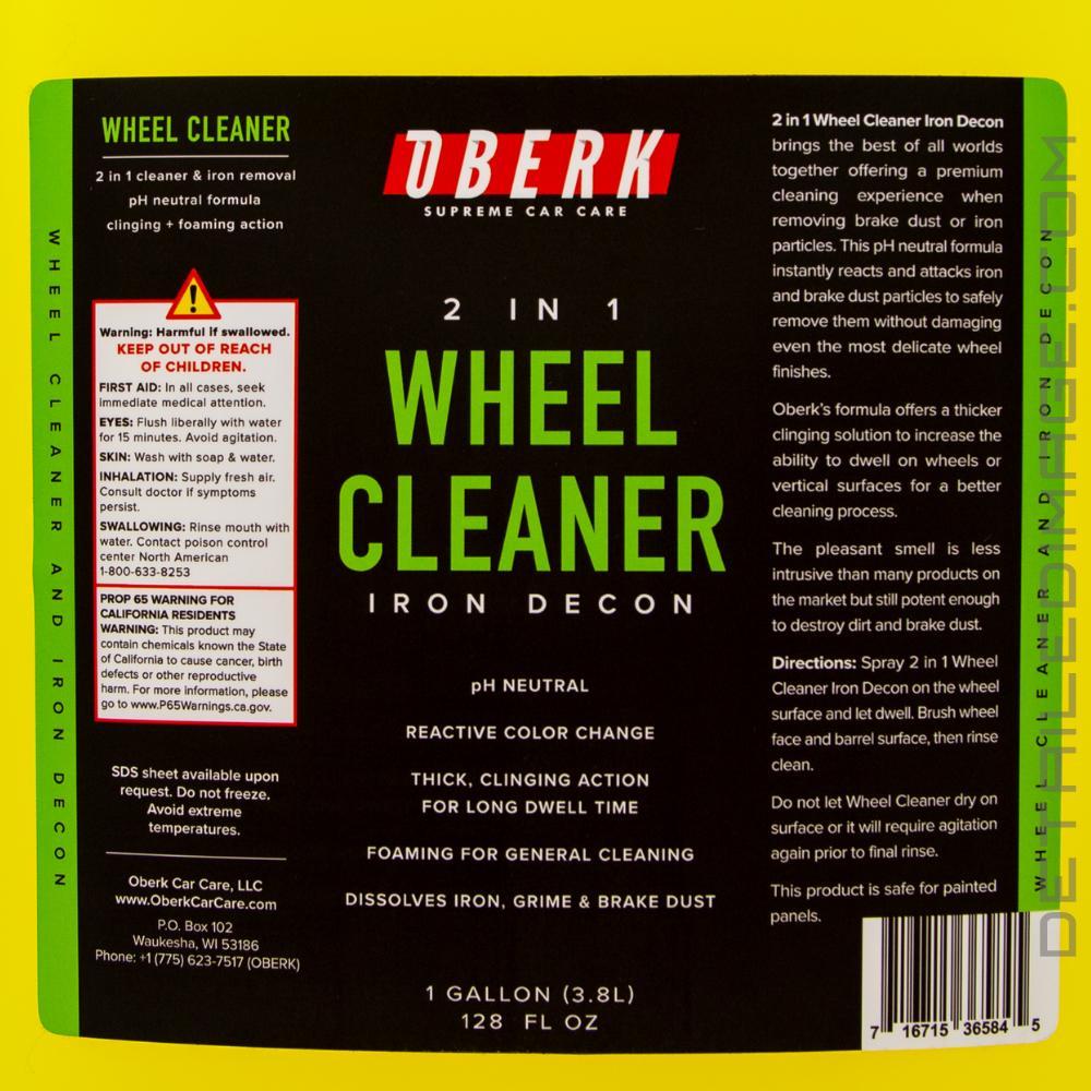 Oberk 2 in 1 Wheel Cleaner and Iron Remover Gallon