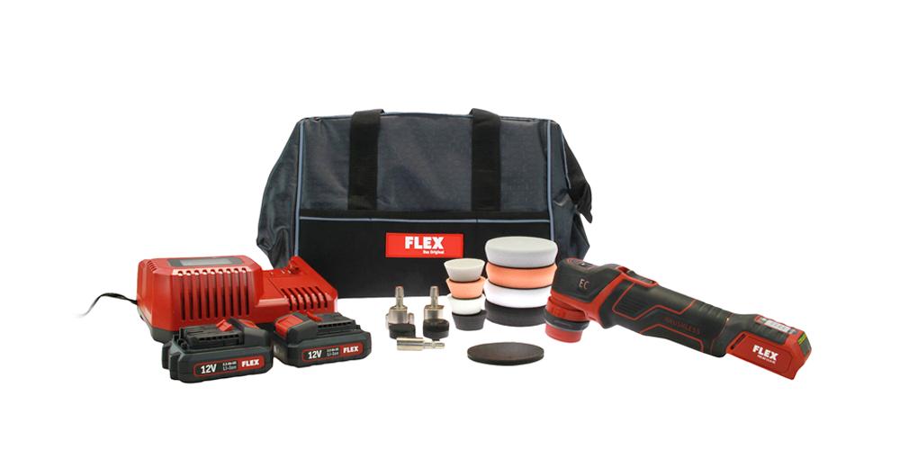 Flex PXE 80 12-EC 2.5 Cordless Polisher Starter Kit