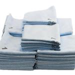 Autofiber Quadrant Wipe Blue - 16" x 16" BULK 50x