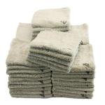 Autofiber Quadrant Wipe Plush Gray - 16" x 16" BULK 50x
