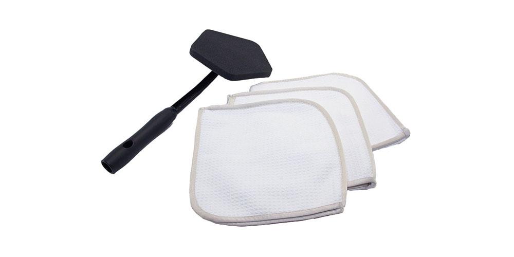 Autofiber Reacher Glass Tool and Waffle Flip Towel 3 Pack Kit