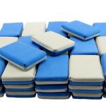 Autofiber Saver Applicator Thin Suede Blue and Gray BULK 48x