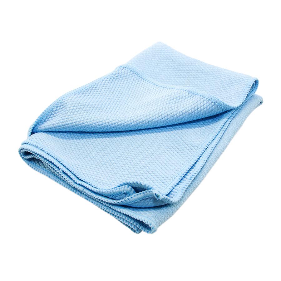 The Rag Company Diamond Glass Towel Blue 16" x 24" Detailed Image