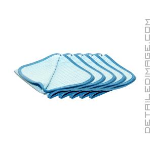 The Rag Company Dry Me A River Waffle Weave Towel Blue - 16"x16" 5pk