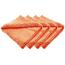 The Rag Company Eagle Edgeless 500 Towel Orange 4 pack