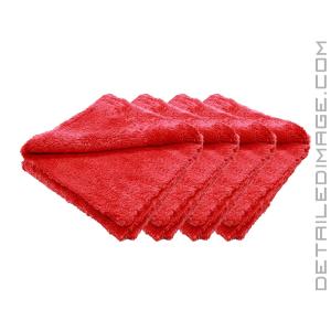 The Rag Company Eagle Edgeless 500 Towel Red 4 pack - 16" x 16"