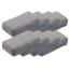 The Rag Company Pearl Applicator Sponge Ice Grey 8 pack