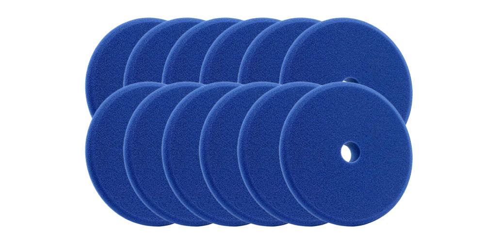 Buff and Shine Uro-Tec Dark Blue Heavy Polishing Pad - 5" BULK 12x