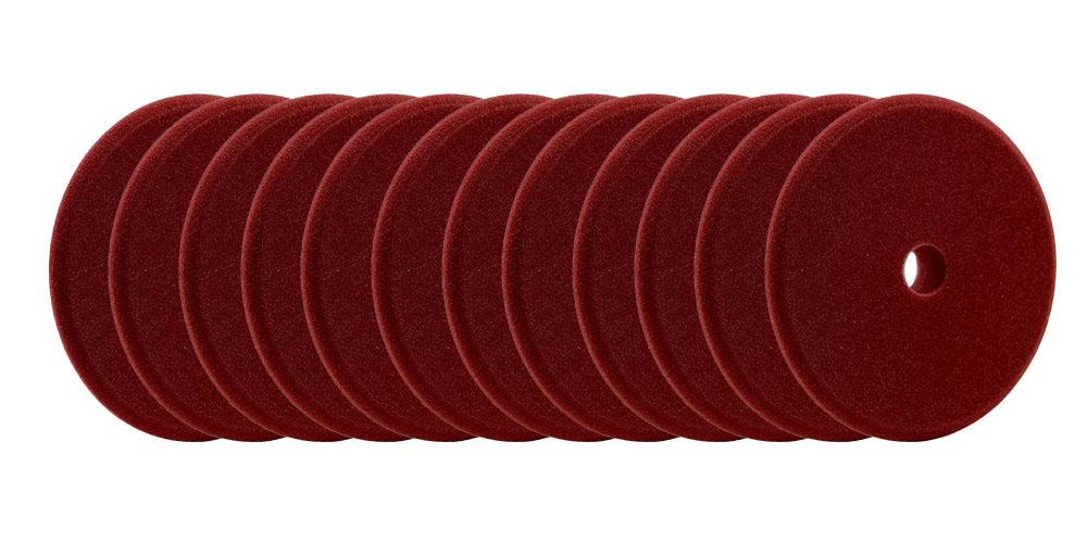 Buff and Shine Uro-Tec Maroon Medium Cutting Foam Pad - 5" BULK 12x