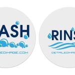 Wash and Rinse Bucket Stickers
